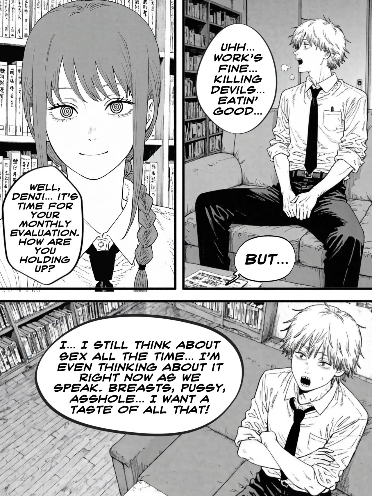 Chainsaw Man: Monthly Assessment Porn Comics english 02
