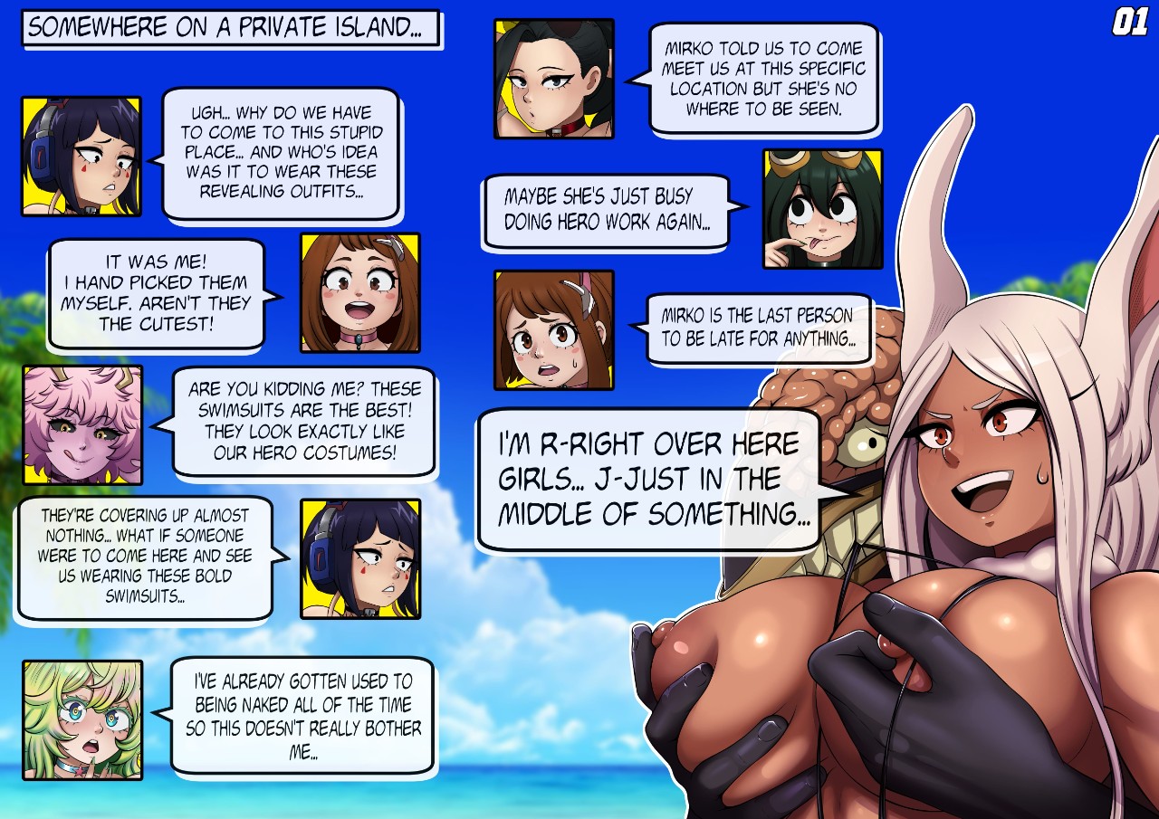 Class 1-A Girls ANALized At The Beach Porn Comics english 03