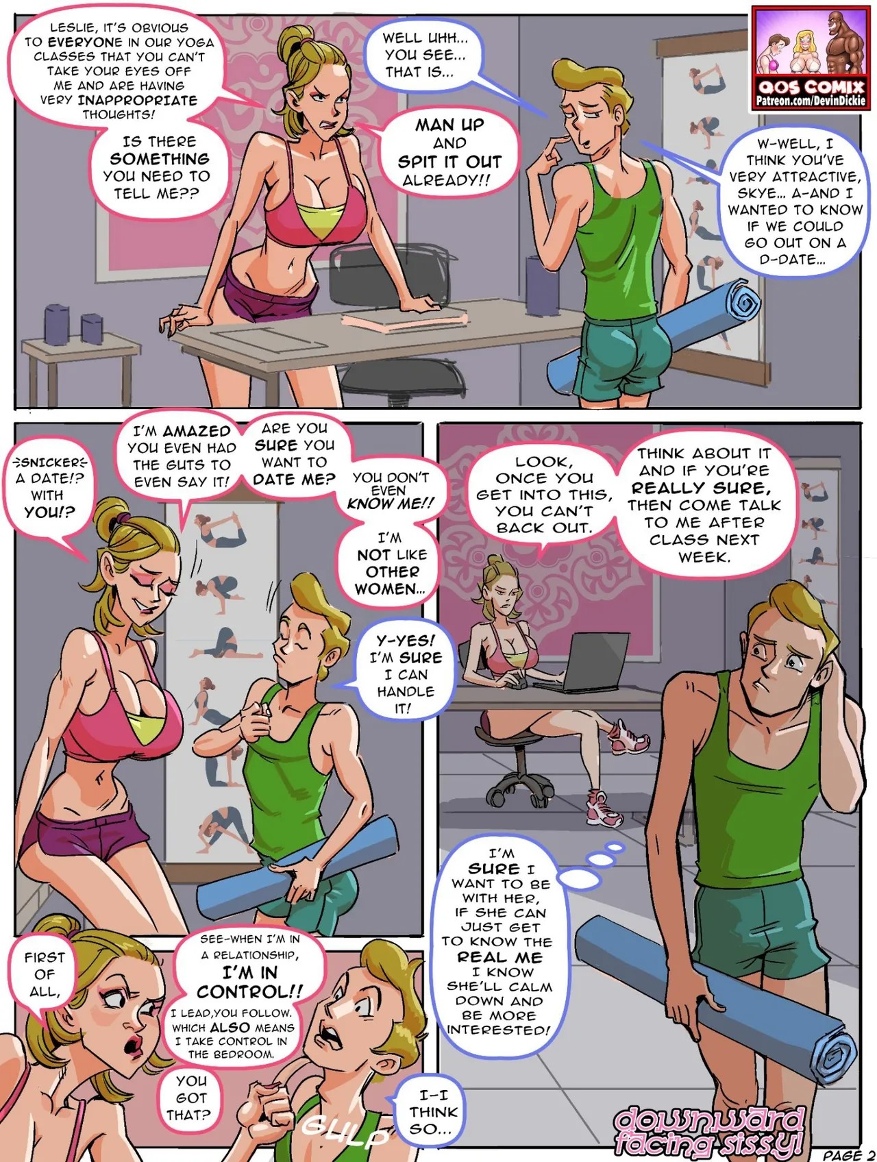 Downward Facing Sissy Porn Comics english 03