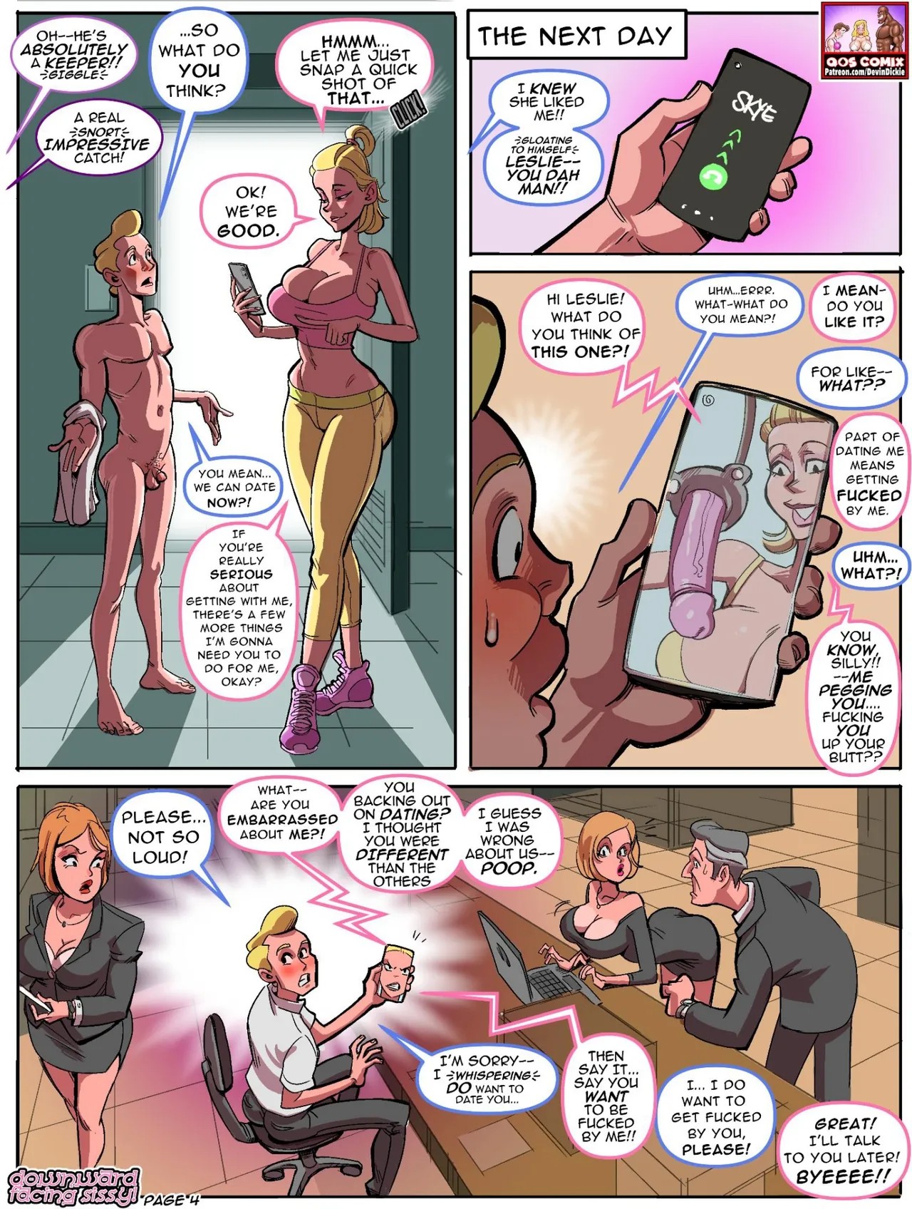 Downward Facing Sissy Porn Comics english 05