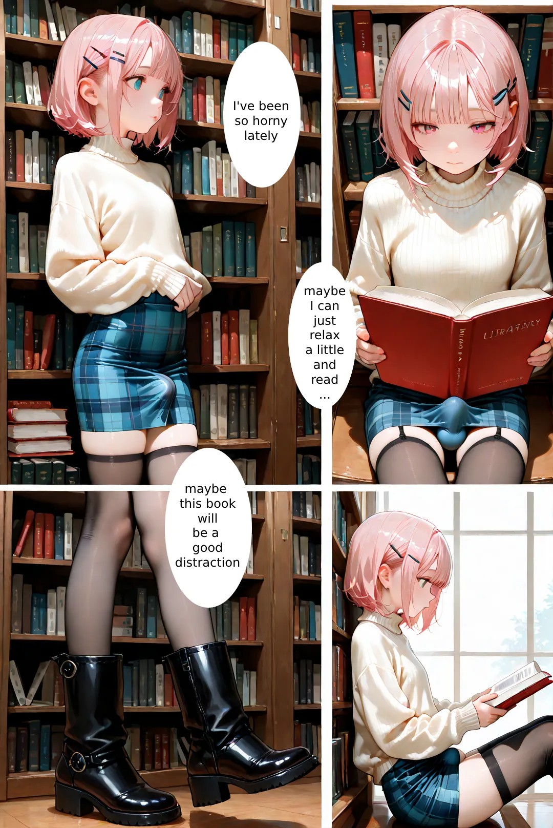 Femboy Library Porn Comics english 02