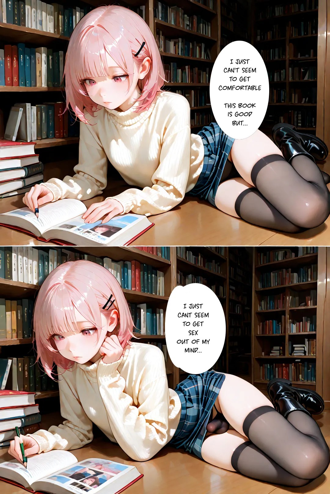 Femboy Library Porn Comics english 03
