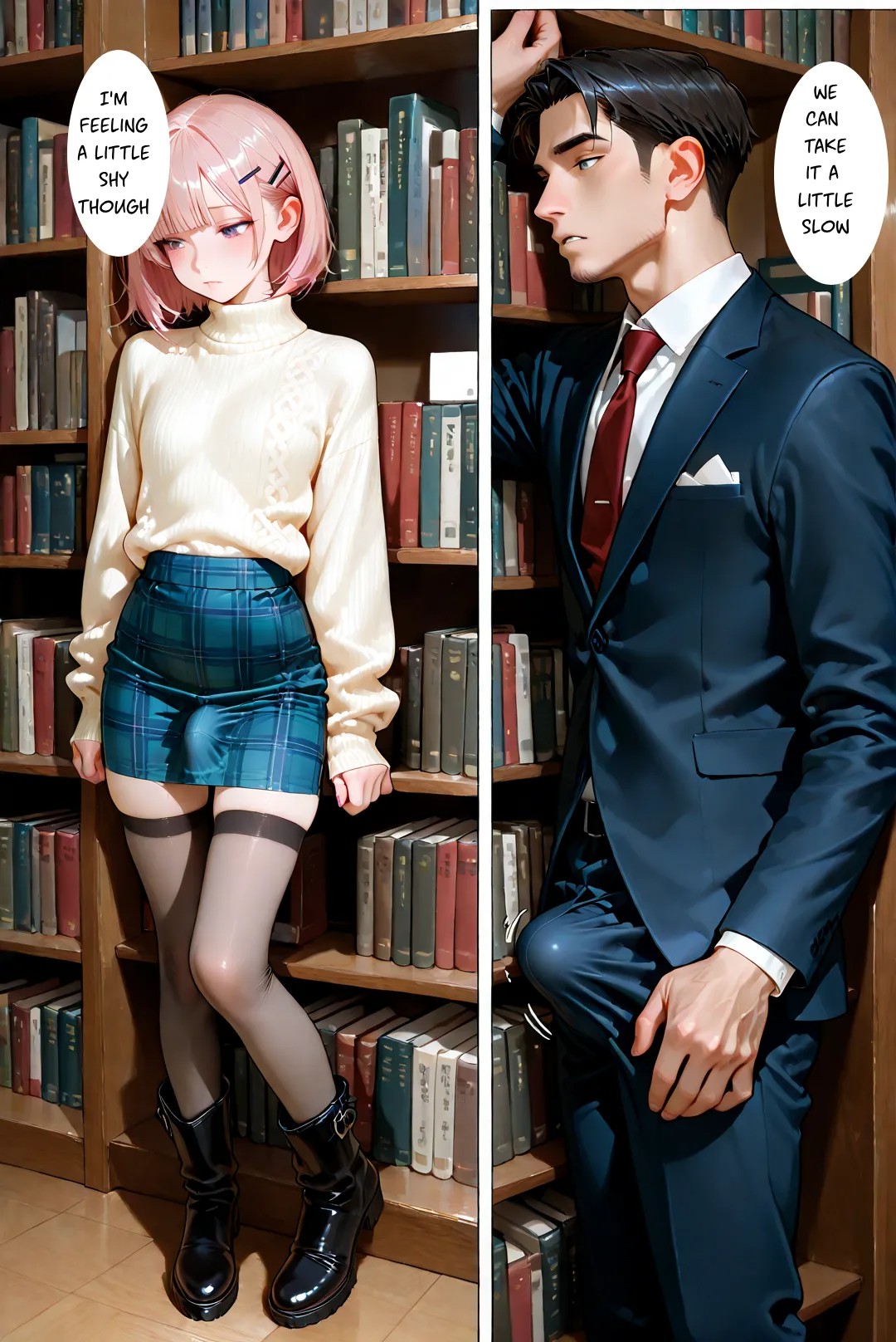 Femboy Library Porn Comics english 07
