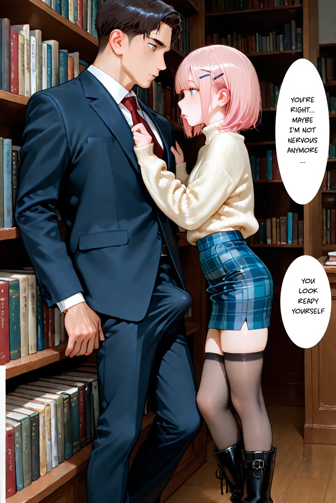Femboy Library Porn Comics english 09