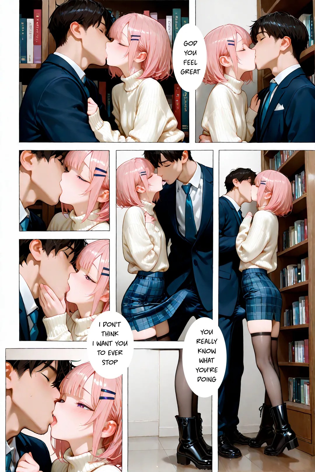 Femboy Library Porn Comics english 13