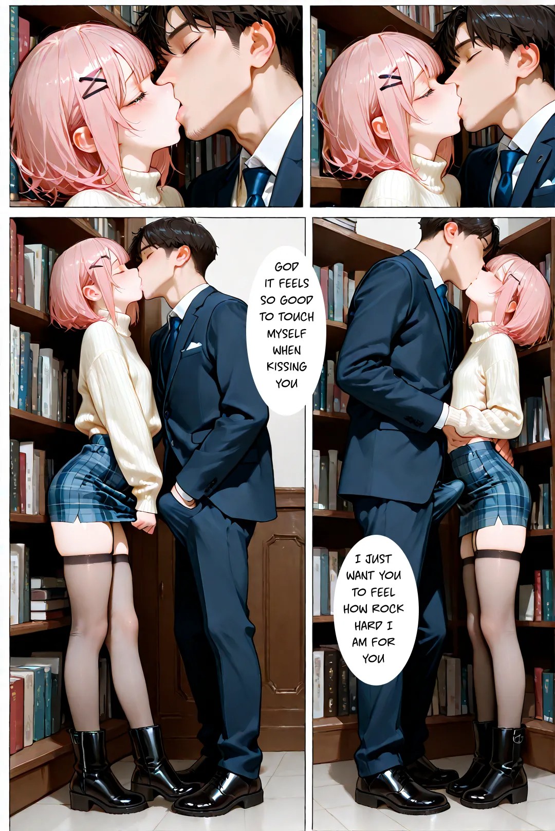 Femboy Library Porn Comics english 14