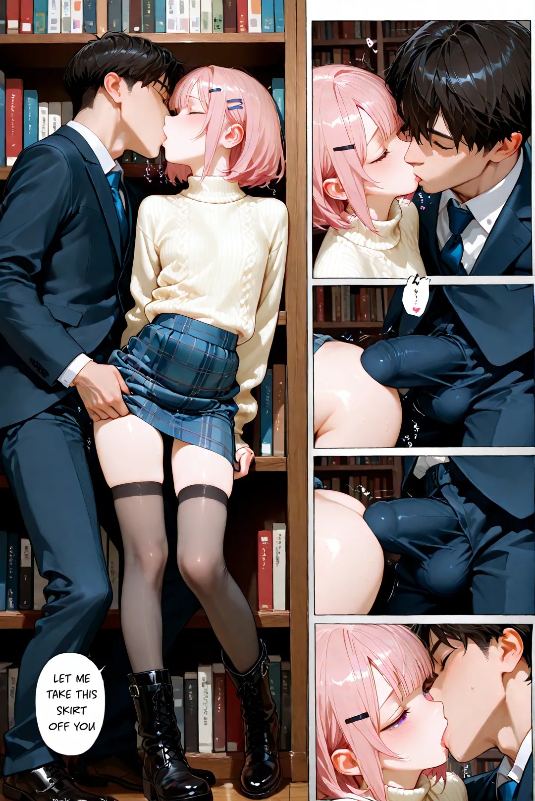 Femboy Library Porn Comics english 19