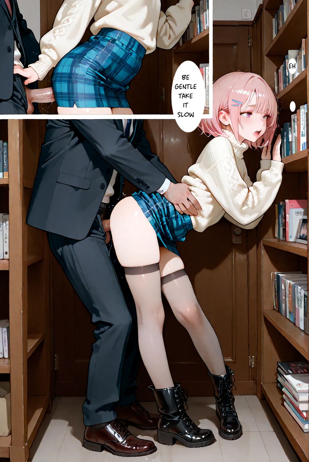 Femboy Library Porn Comics english 20