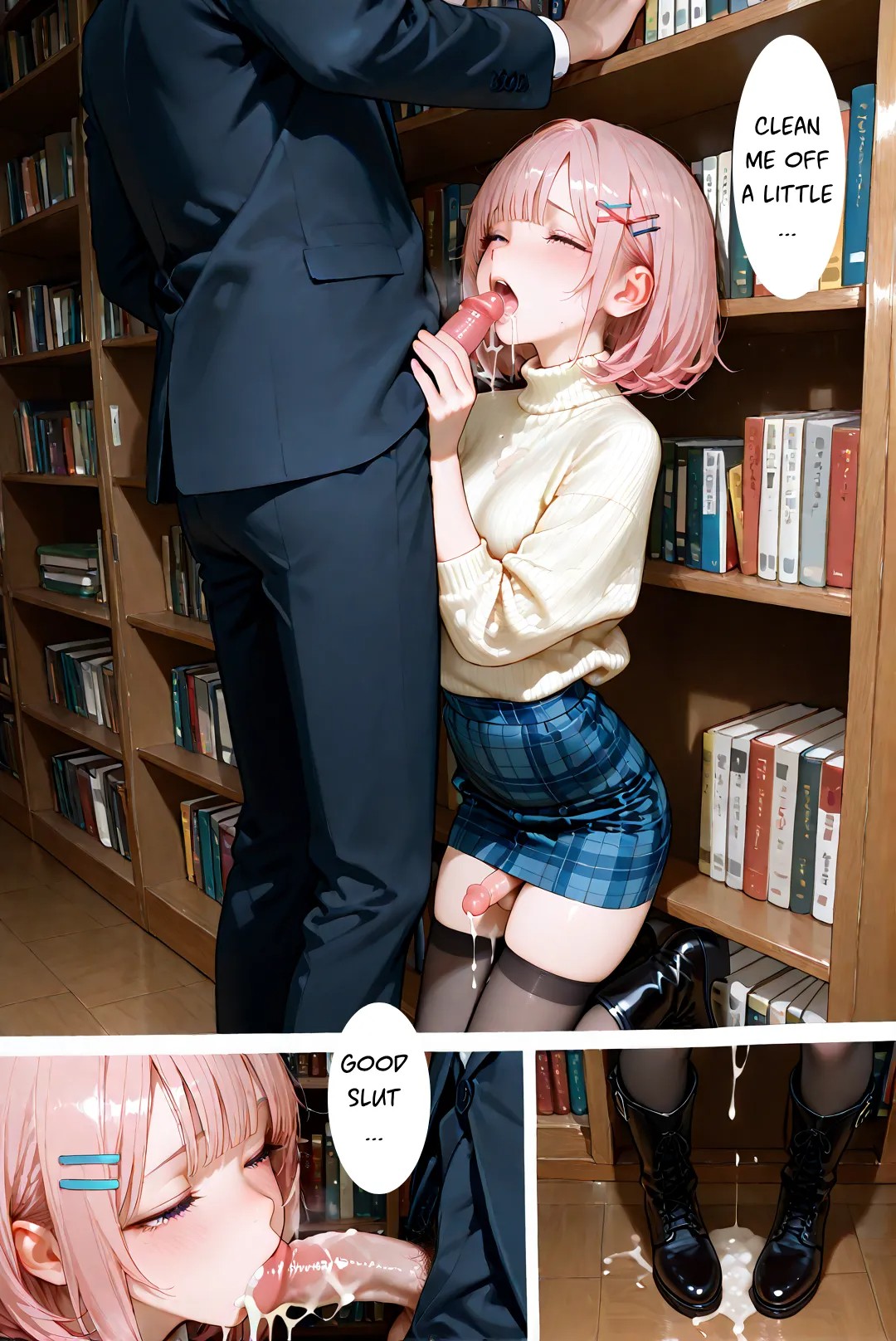 Femboy Library Porn Comics english 27