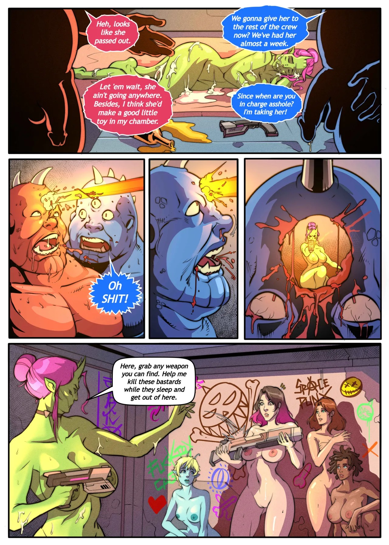Galaxy Of Scum Issue 7: The Scourge Porn Comics english 17