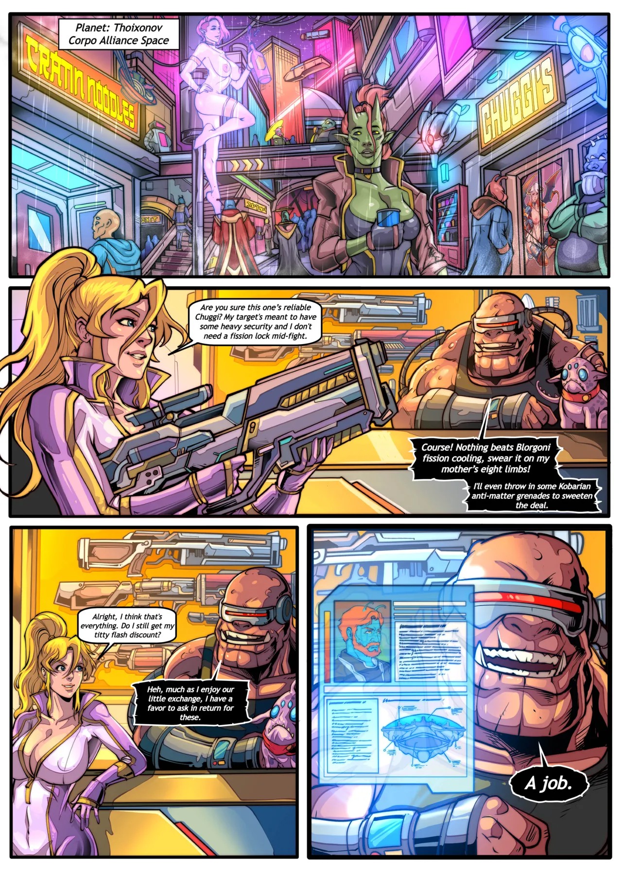 Galaxy Of Scum Issue Part 5: The Pit Porn Comics english 03