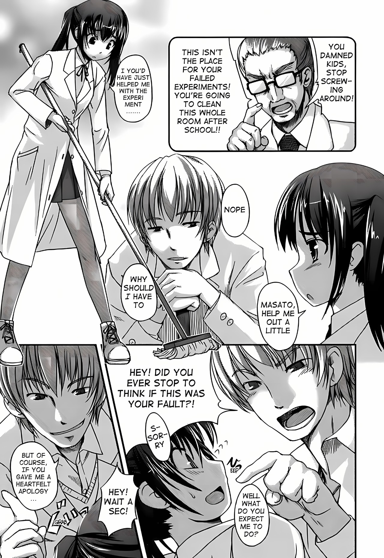 Girlfriend In Swimsuit Part 11: Experiment After Schoool Porn Comics english 03