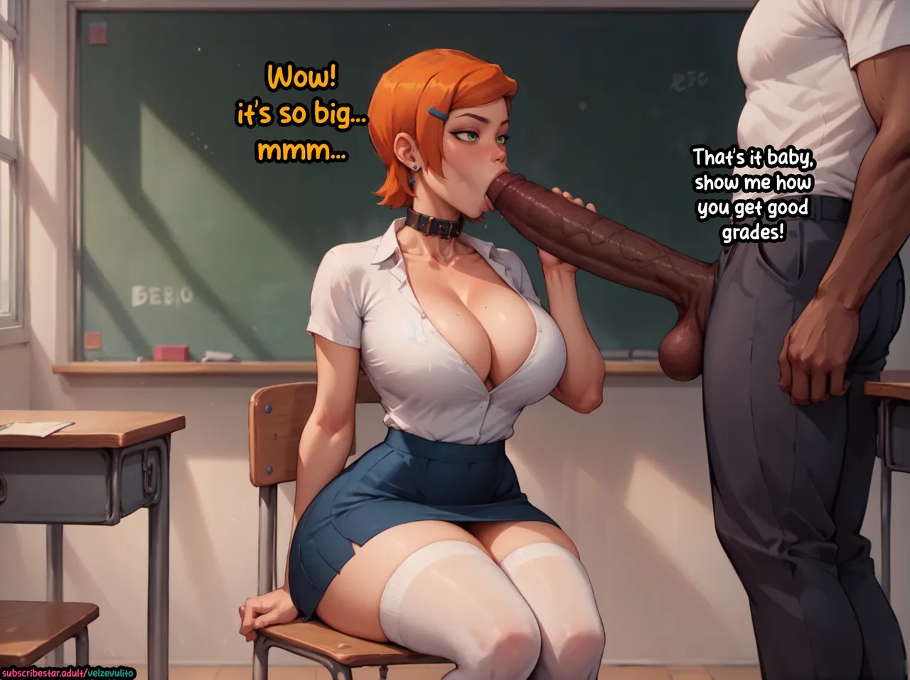 Gwen's Homeschooling Part 2 Porn Comics english 05