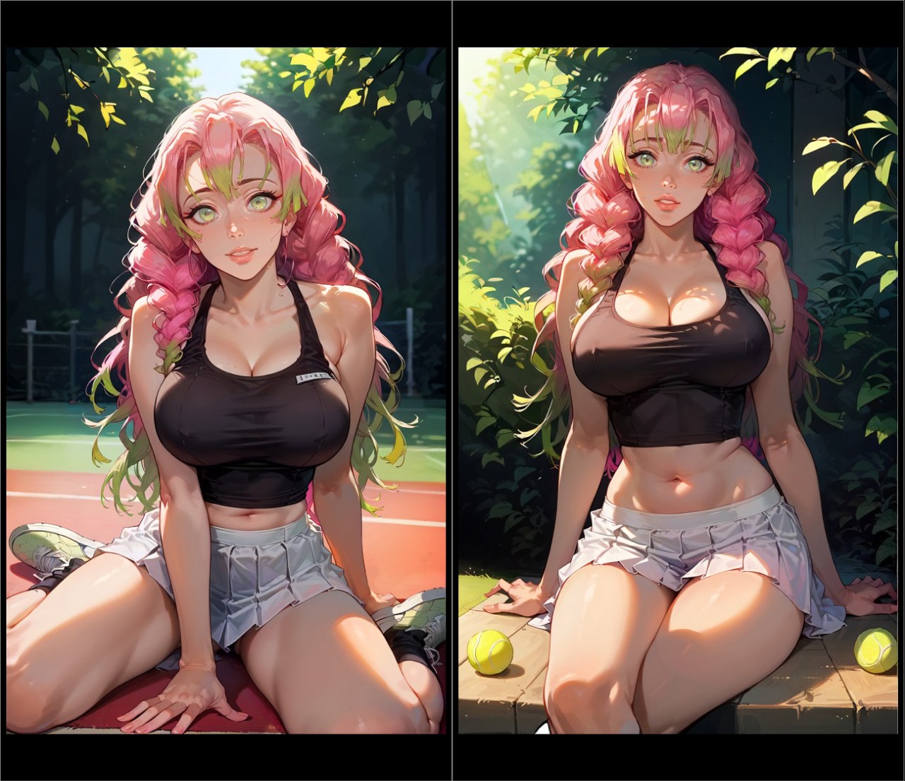 Mitsuri Kanroji: Tennis Lessons Porn Comics english 03