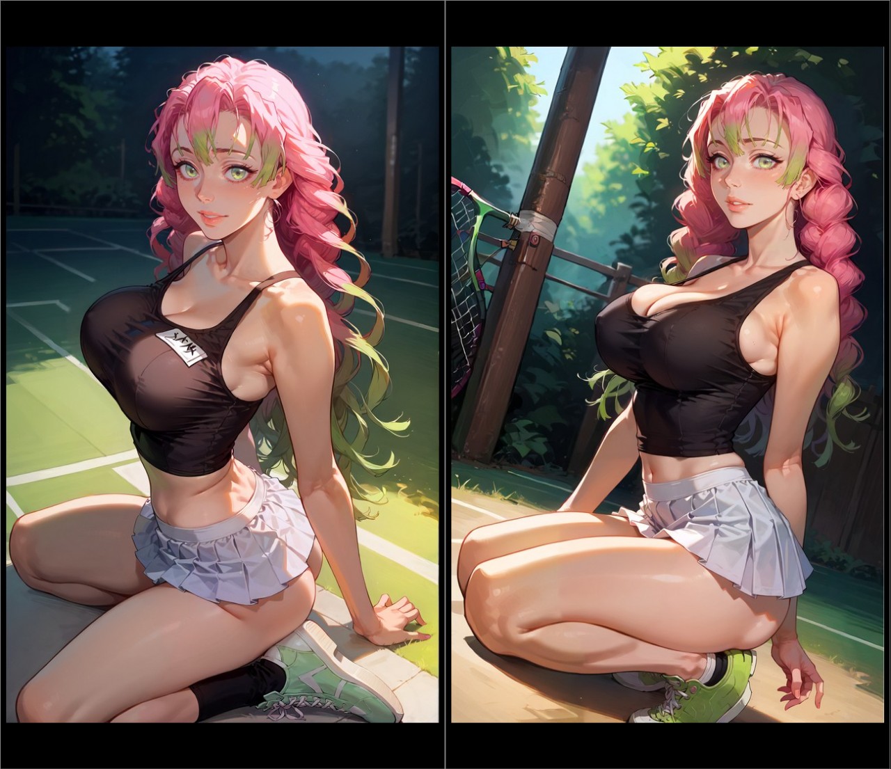 Mitsuri Kanroji: Tennis Lessons Porn Comics english 04