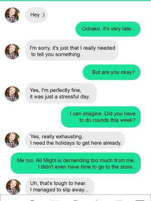 Ochako Uraraka: Hot Messages Porn Comics english 01