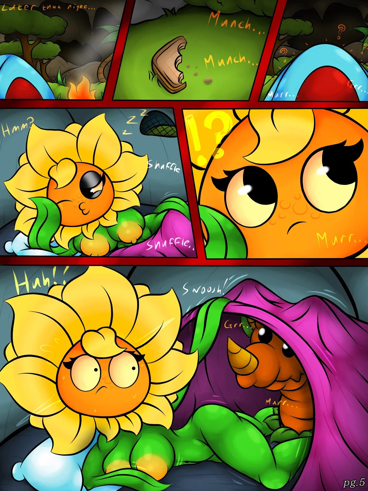 Primal instincts plants vs zombie comic