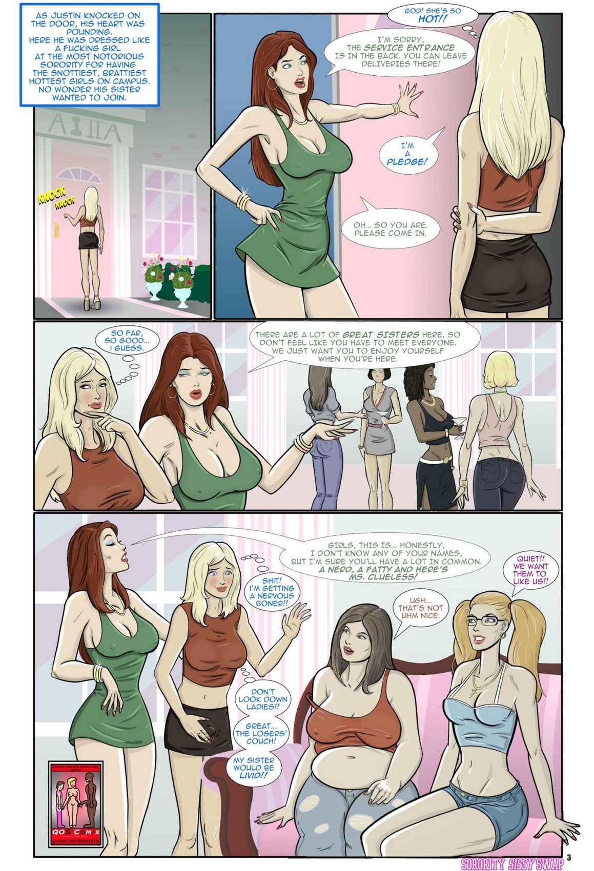 Sissy Sorority Swap Porn Comics english 04