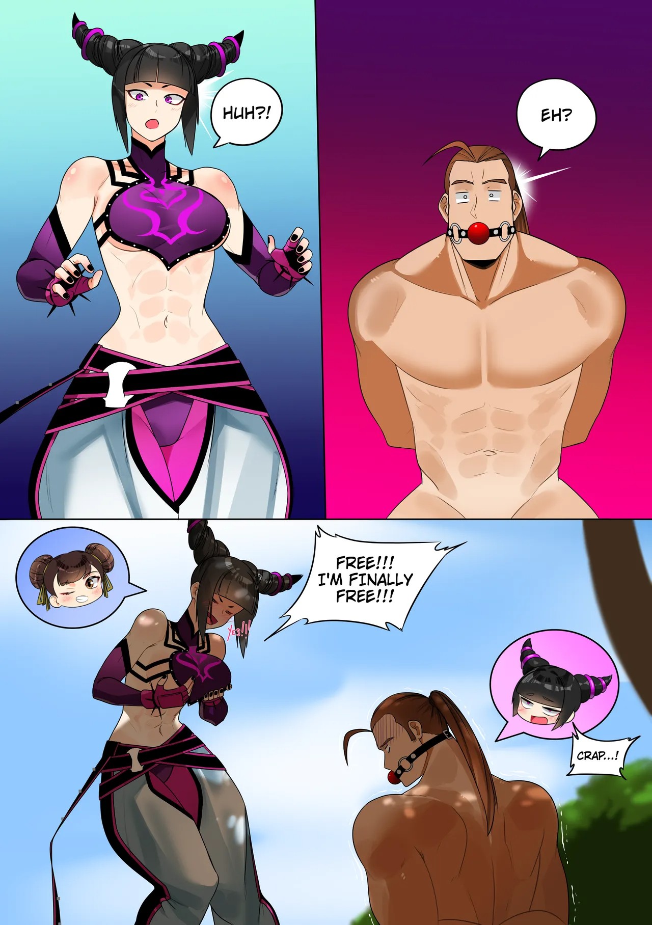 Swap Fighter! By TSFSingularity Porn Comics english 04