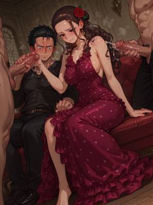 VIOLA DOUBLE HANDJOB POV: SANJI & ZORO CUMSHOTS Porn Comics english 06