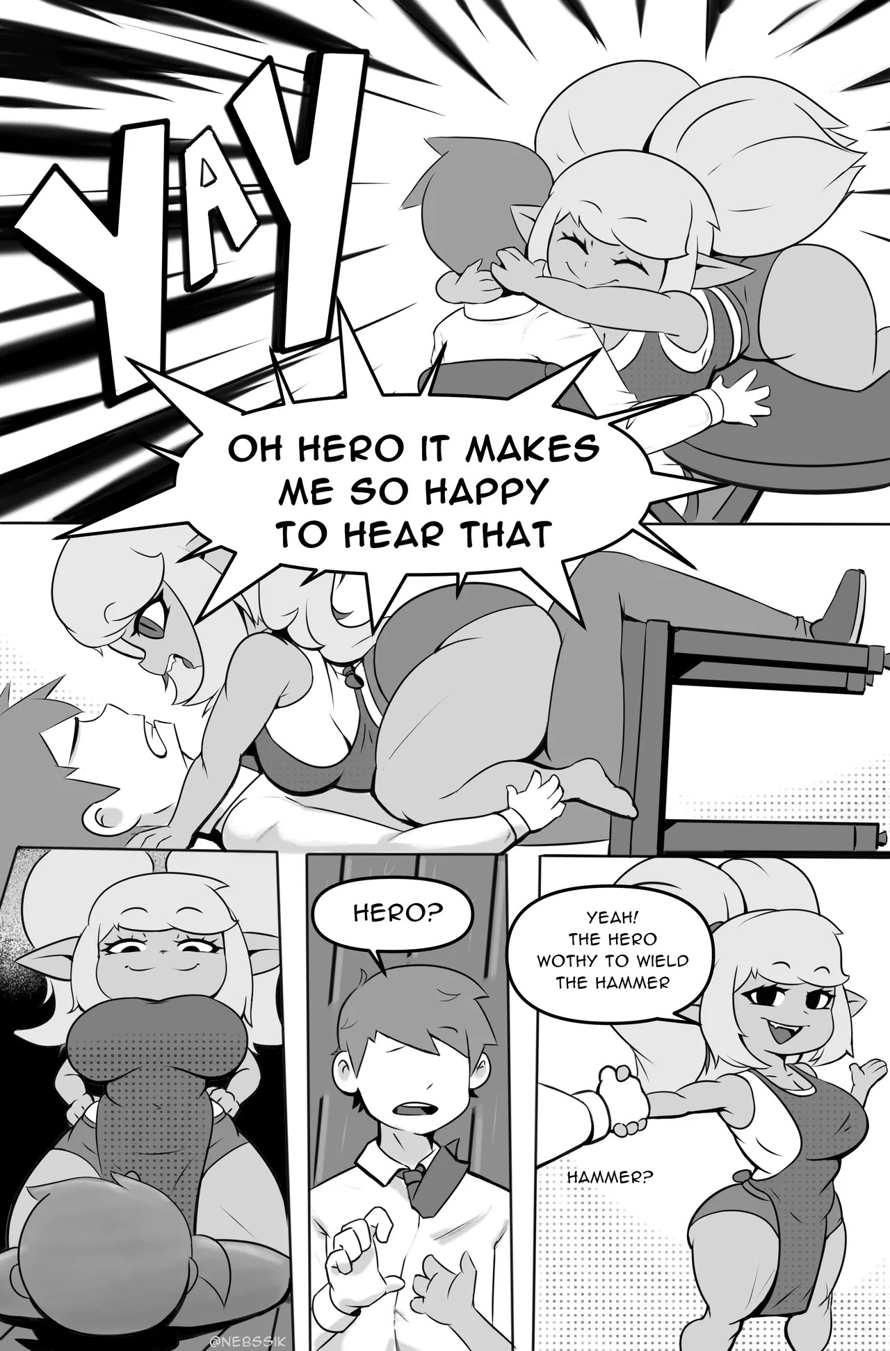Welcome Home, Hero! Porn Comics english 10
