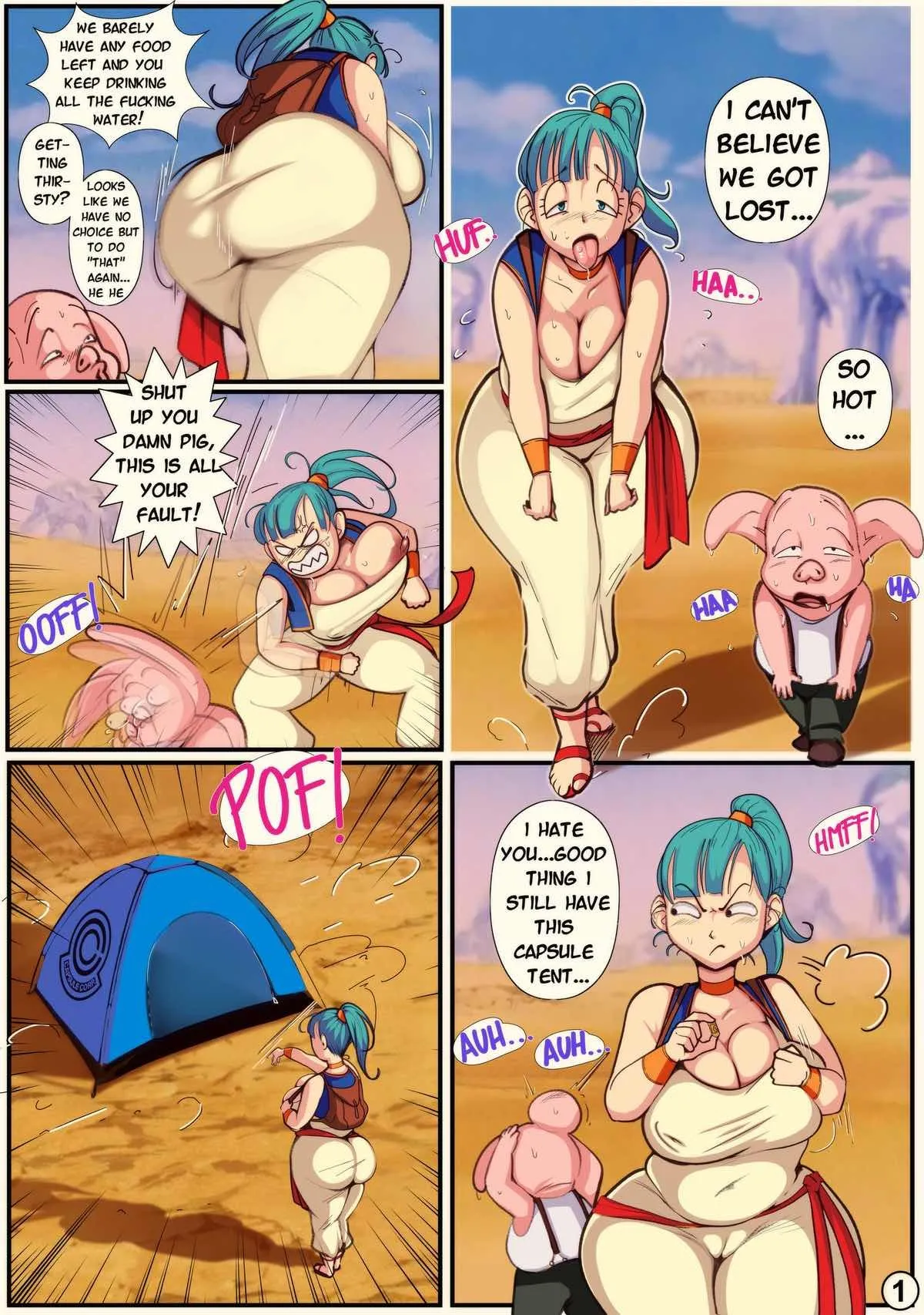 Young Bulma X Oolong (Dragon Ball) [Bittercream] - English - Porn Comics