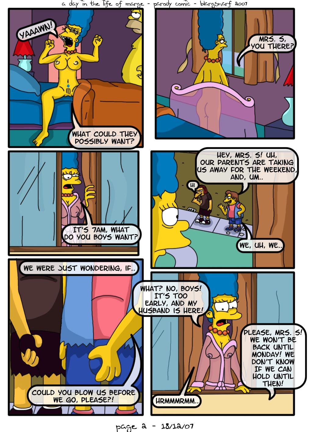 A Day In The Life Of Marge Porn Comics english 03