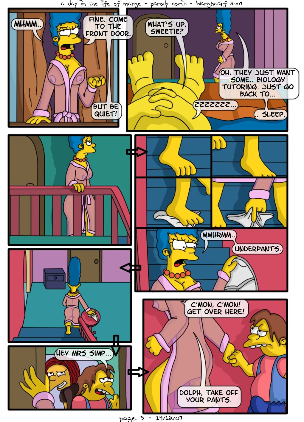 A Day In The Life Of Marge Porn Comics english 04
