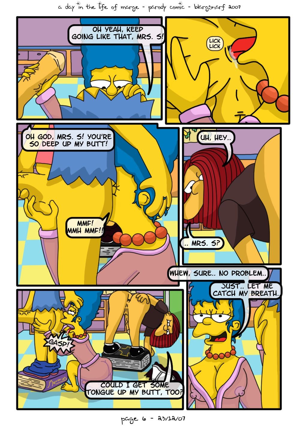 A Day In The Life Of Marge Porn Comics english 07