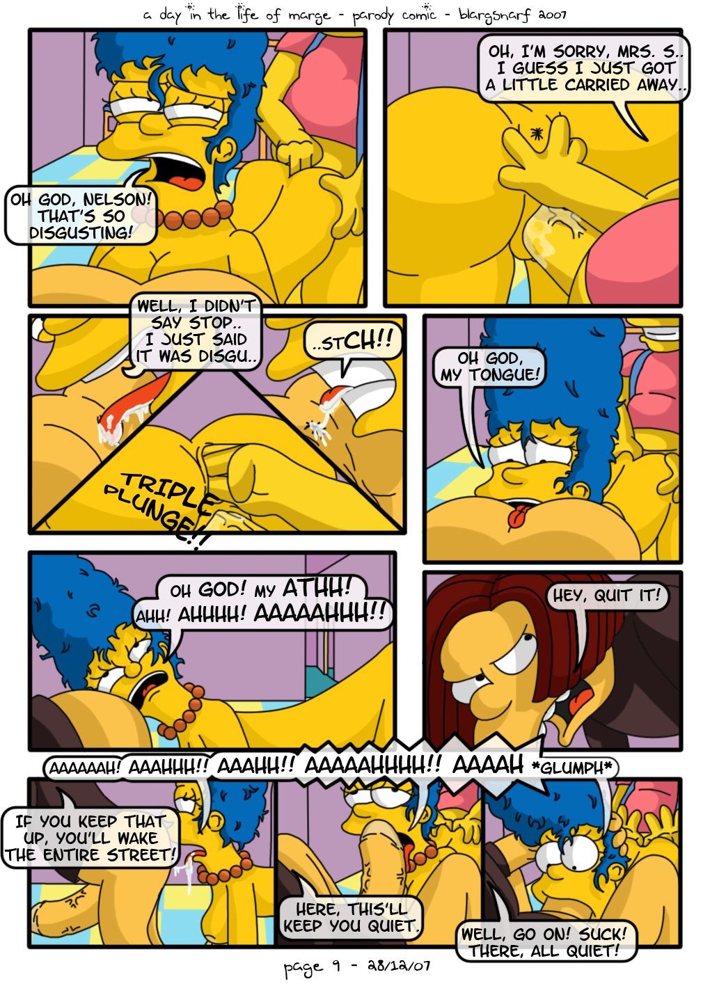 A Day In The Life Of Marge Porn Comics english 10