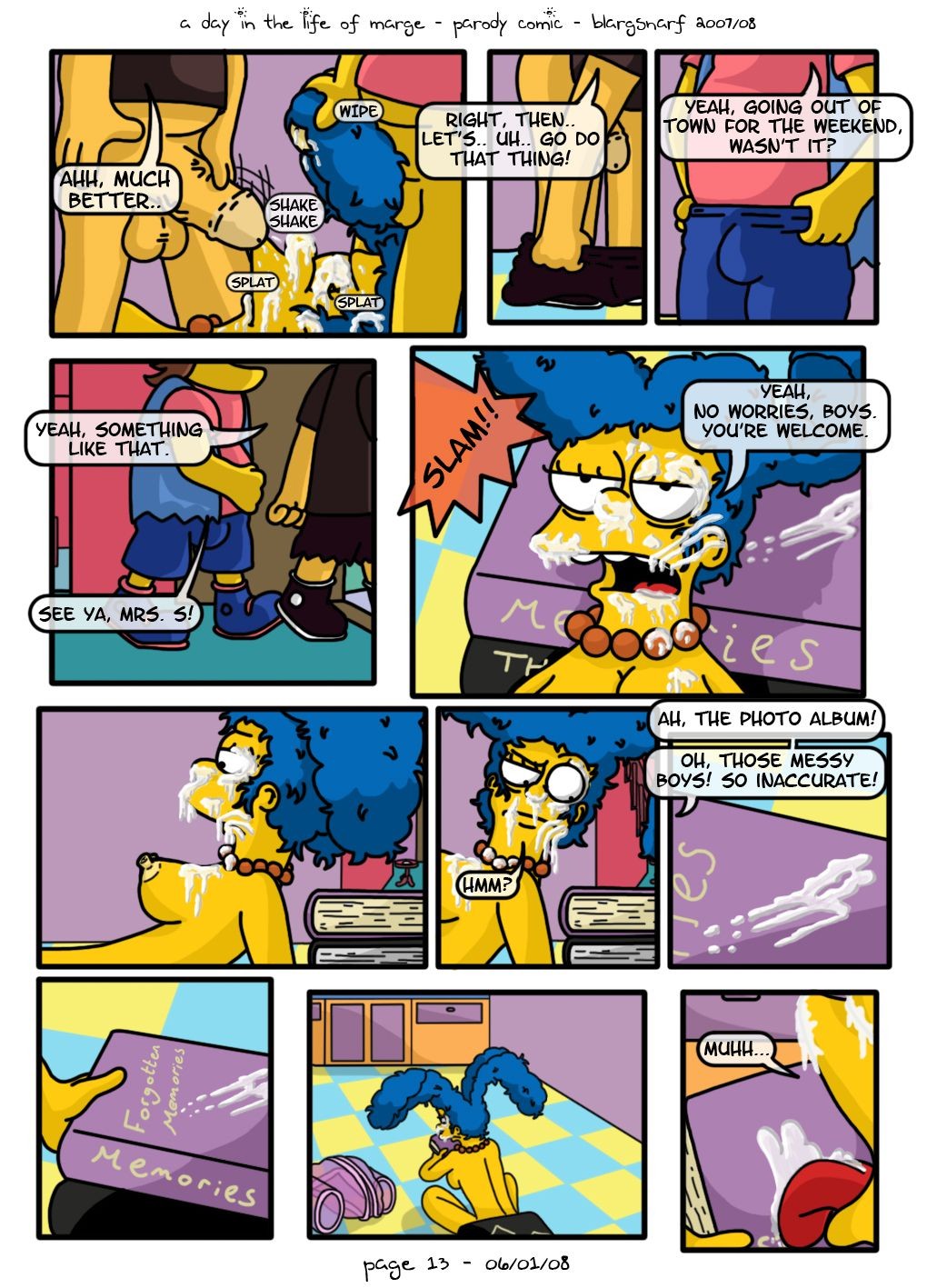 A Day In The Life Of Marge Porn Comics english 14