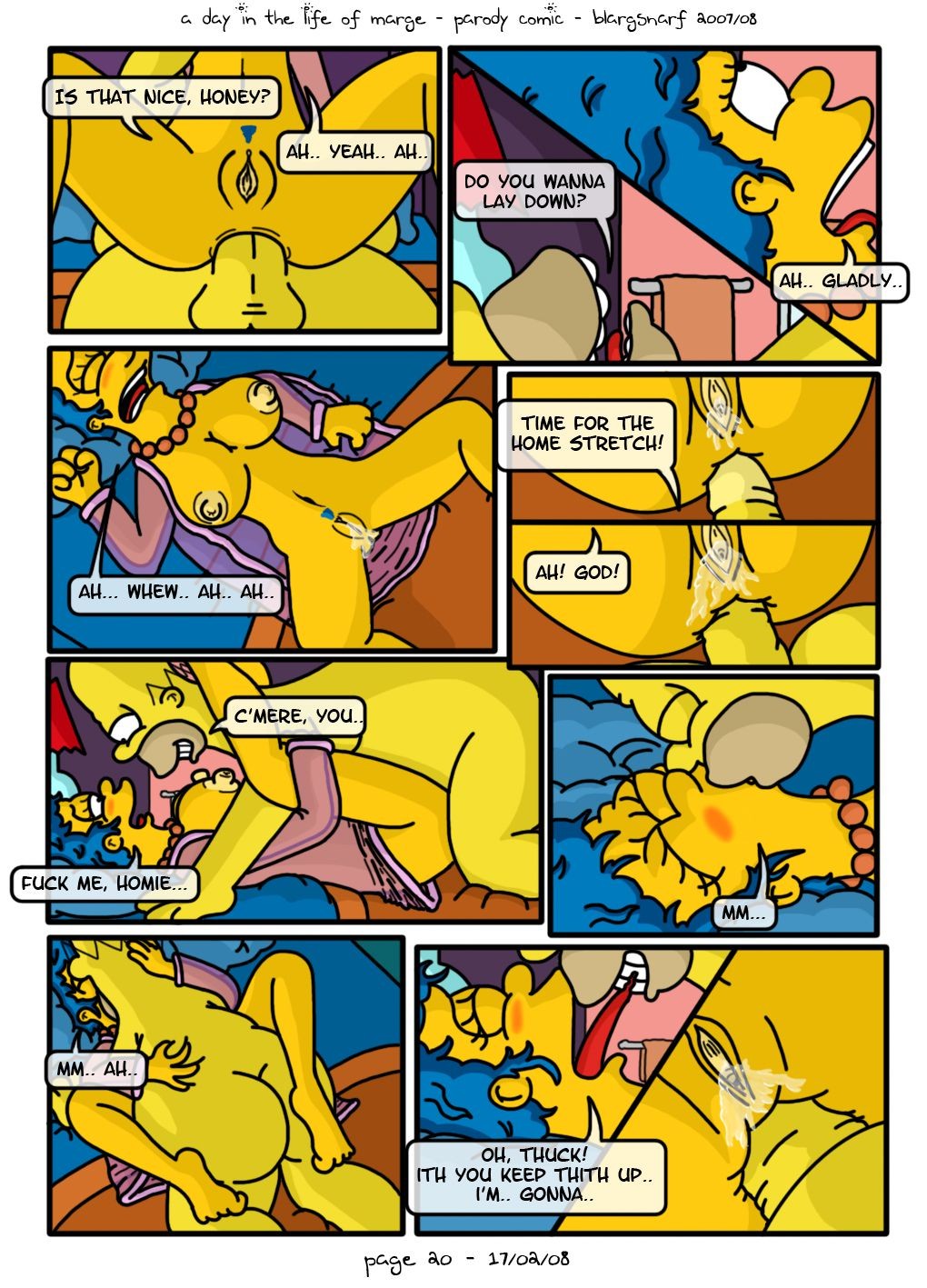 A Day In The Life Of Marge Porn Comics english 22