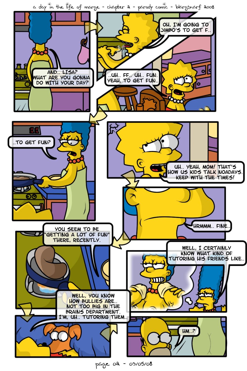 A Day In The Life Of Marge Porn Comics english 25