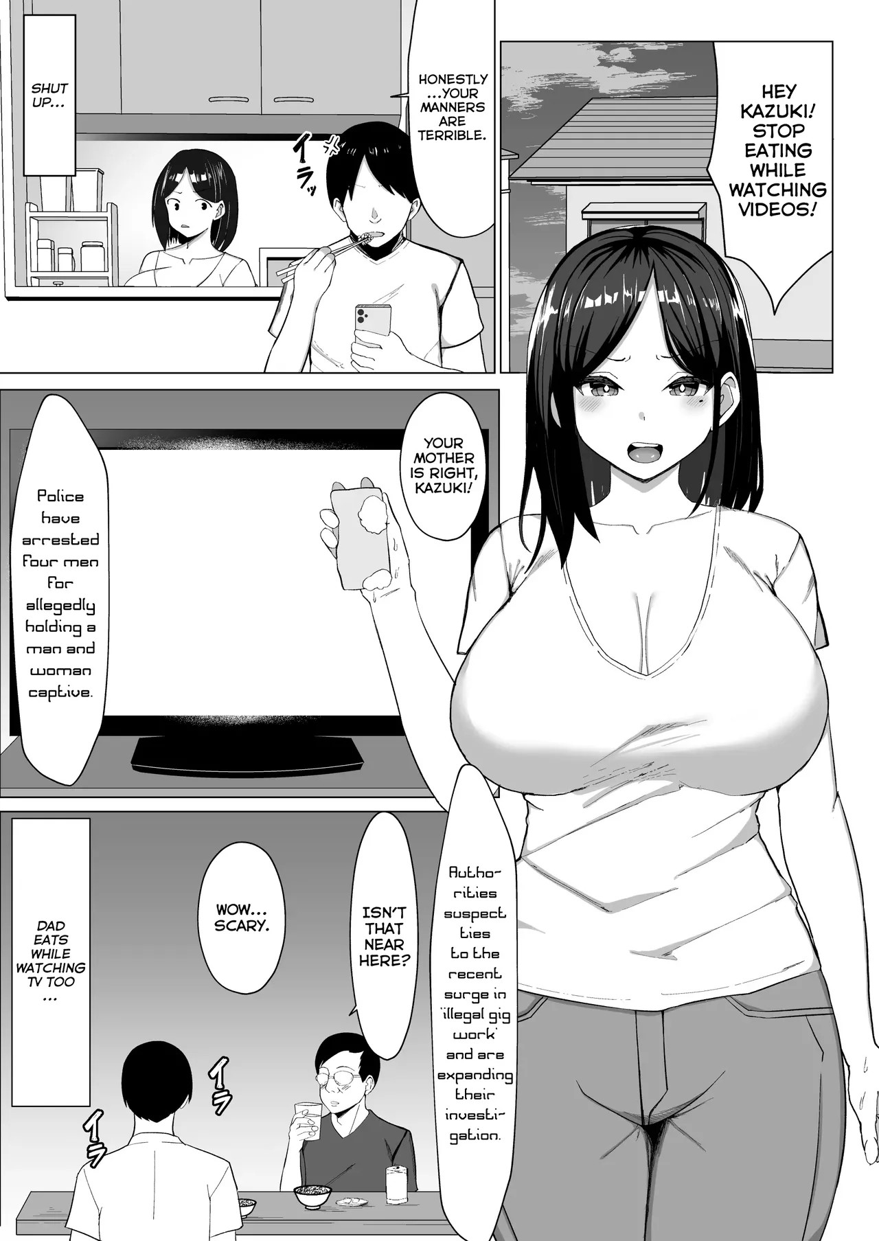 A Room I Can't Leave Without Having Incestuous Sex With My Mom: My Nagging Mother and Rebellious Me Porn Comics english 02