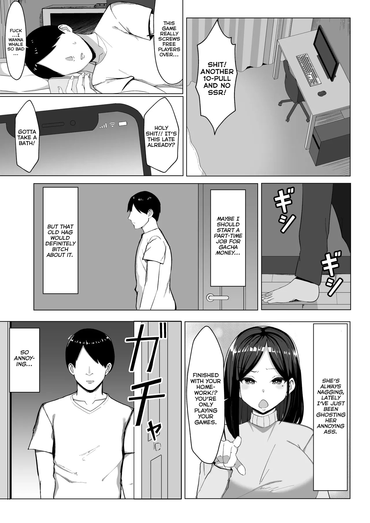 A Room I Can't Leave Without Having Incestuous Sex With My Mom: My Nagging Mother and Rebellious Me Porn Comics english 04
