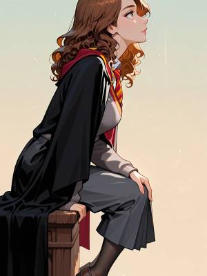 AI Generated: Hermione Granger By ElectroWorld Porn Comics english 02