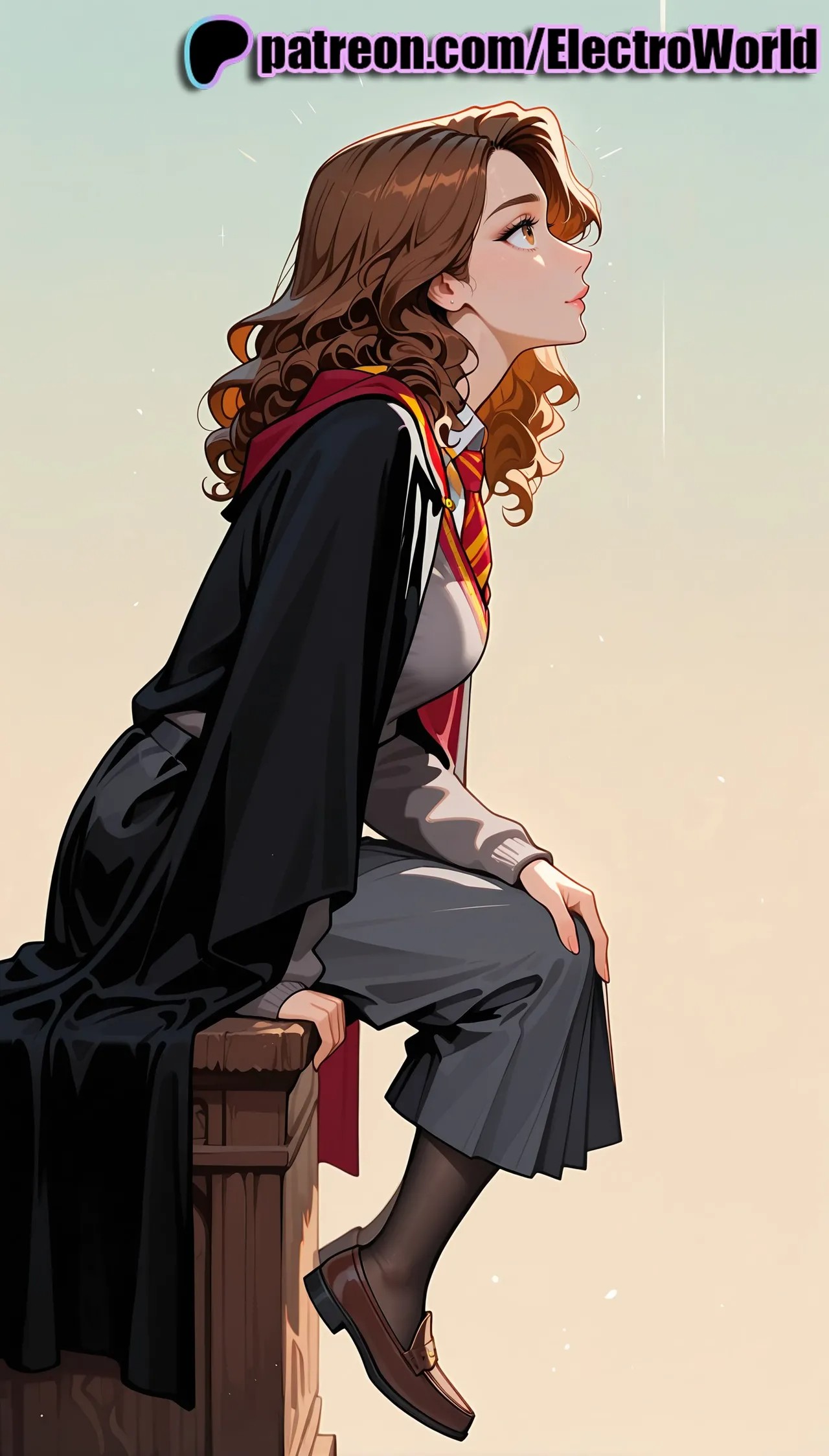 AI Generated: Hermione Granger By ElectroWorld Porn Comics english 02