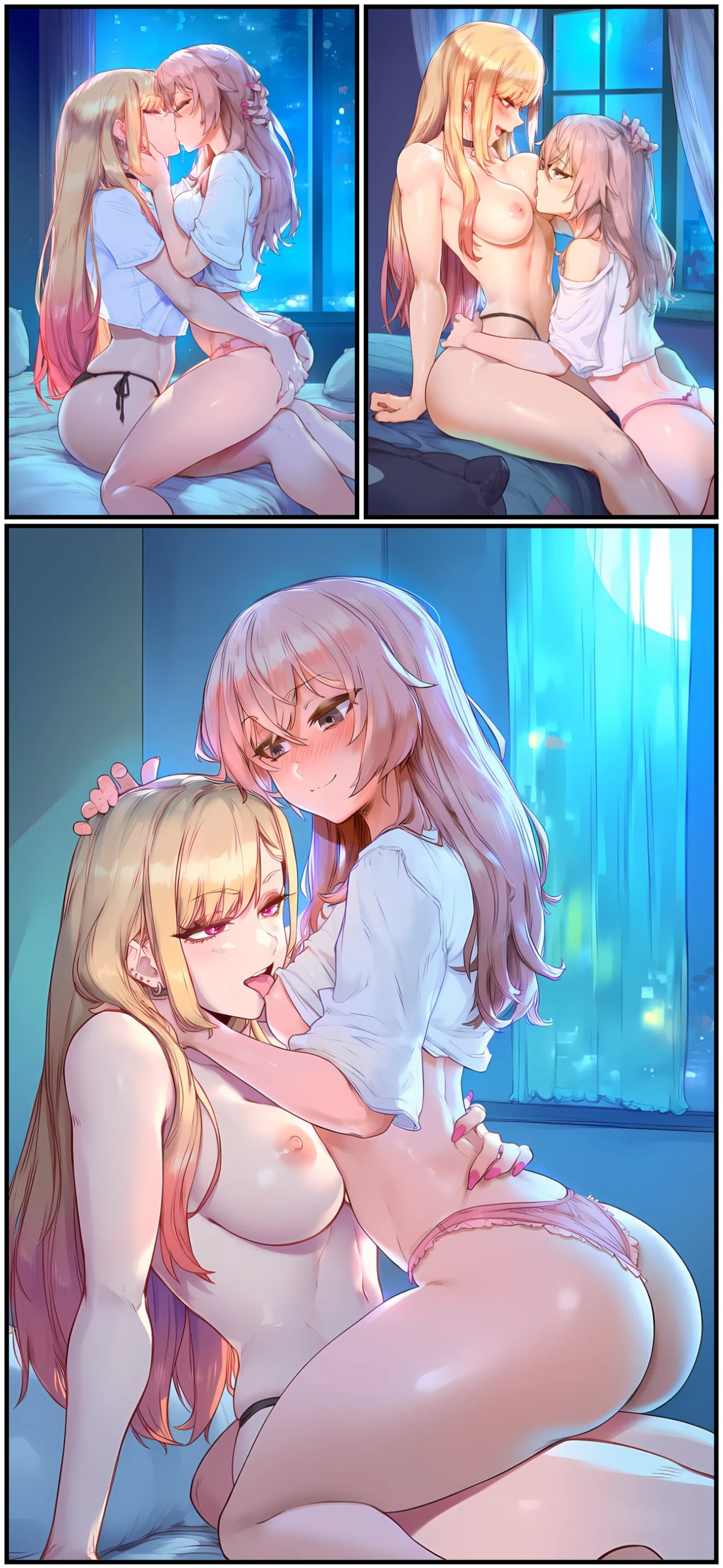 AI Generated: Marin, Sajuna And Goko Porn Comics english 02