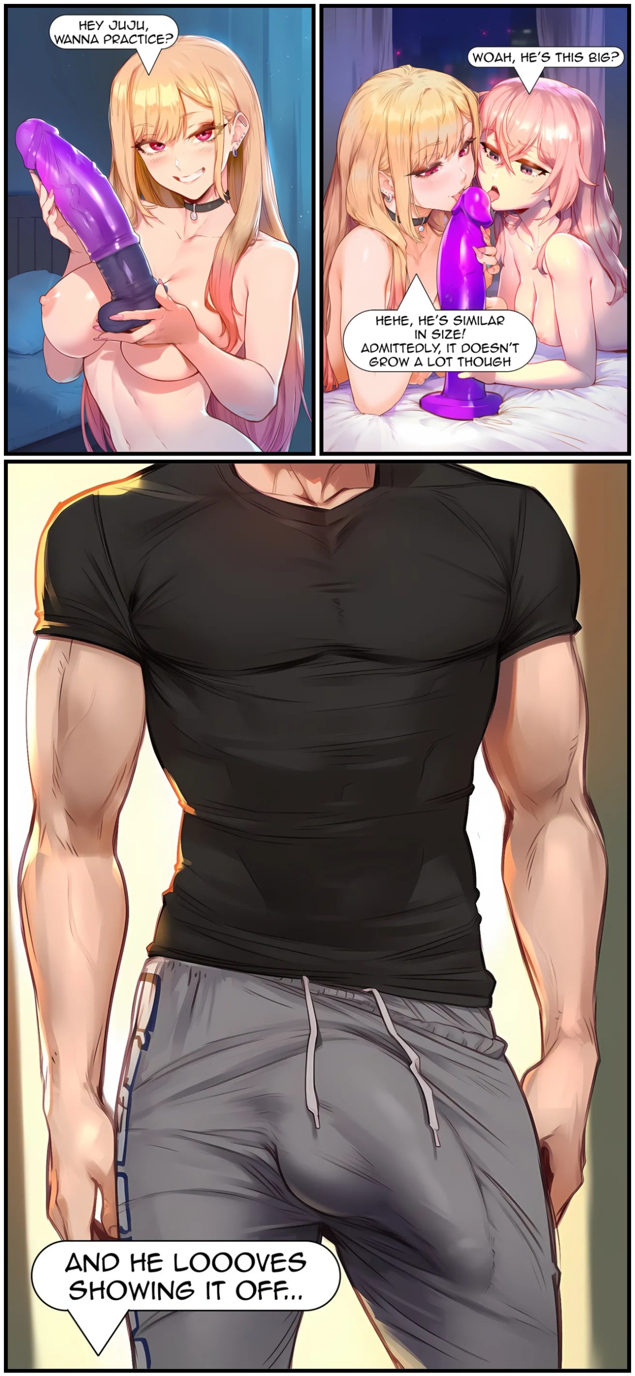 AI Generated: Marin, Sajuna And Goko Porn Comics english 03