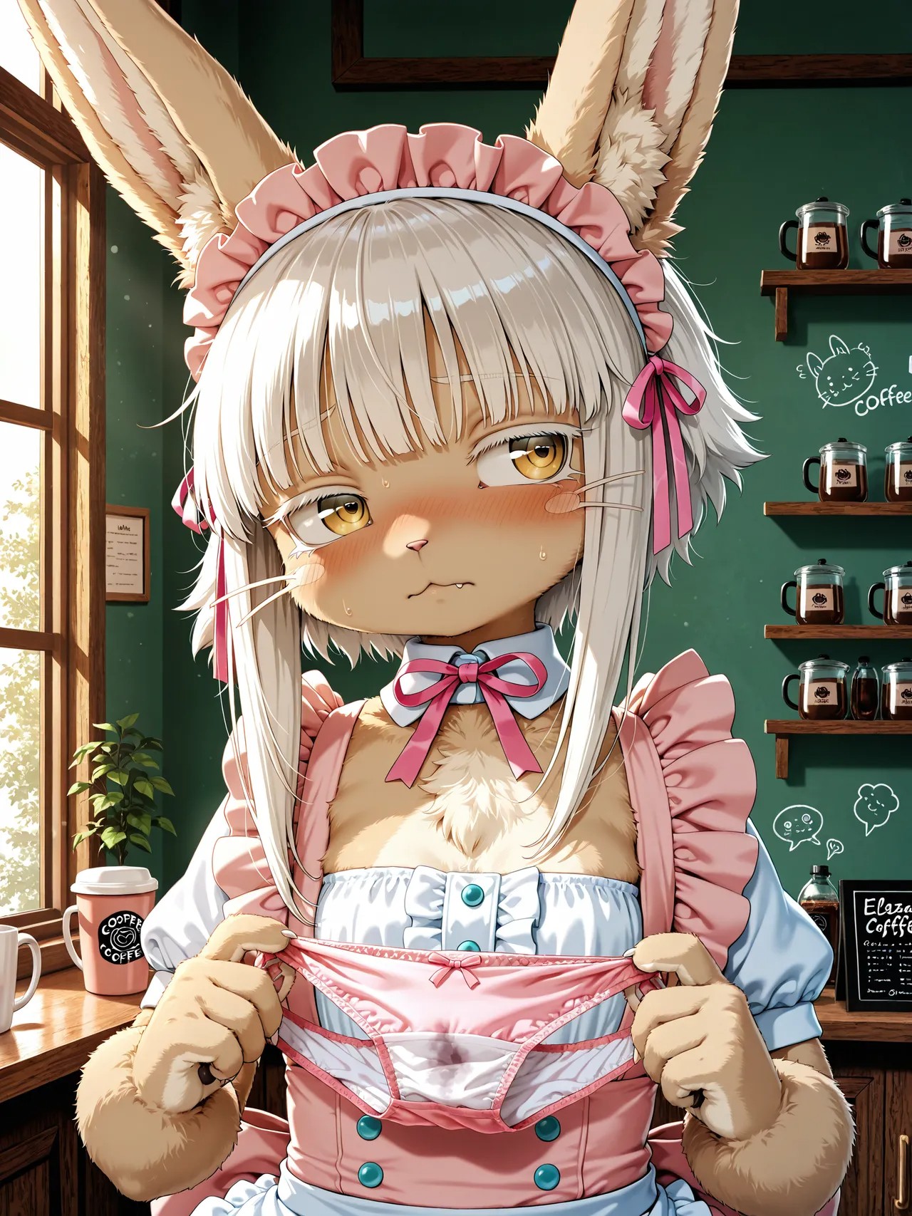 AI Generated: Renamon Maid Café Porn Comics english 69