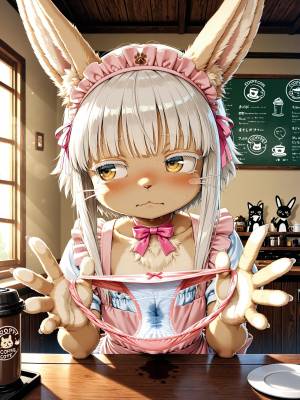 AI Generated: Renamon Maid Café Porn Comics english 70