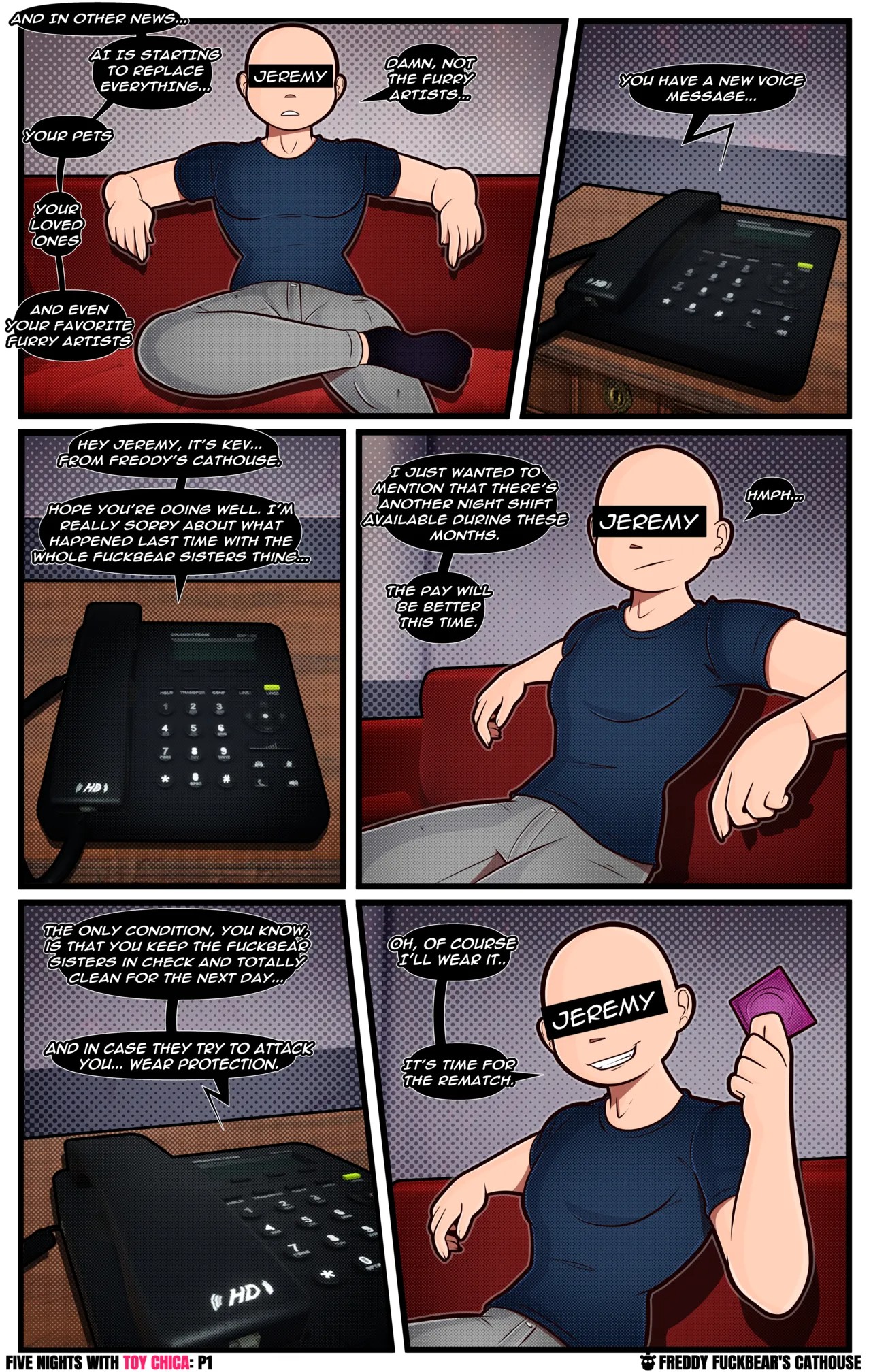 Freddy Fuckbear's Cathouse: Five Nights With Toy Chica Porn Comics english 03
