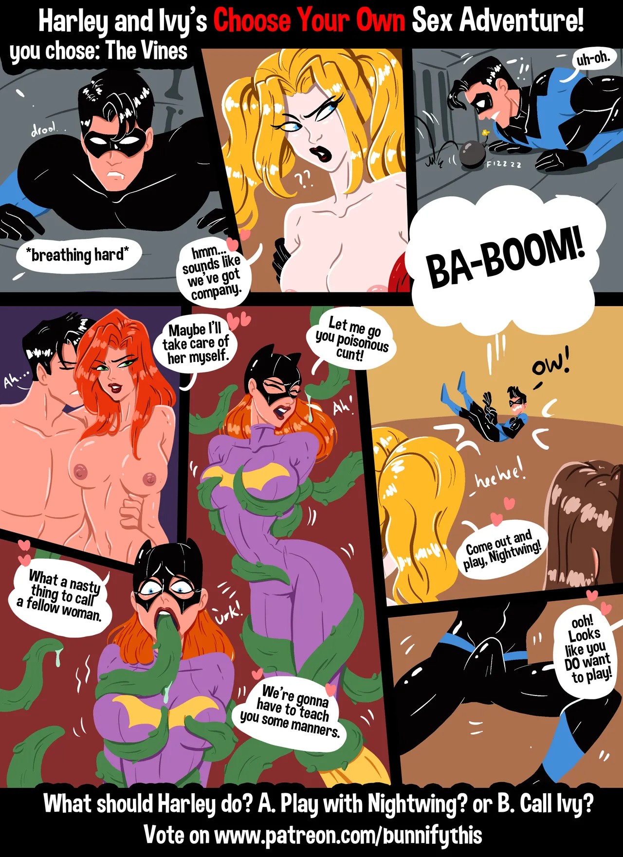 Harley And Ivy's CYOA Porn Comics english 12