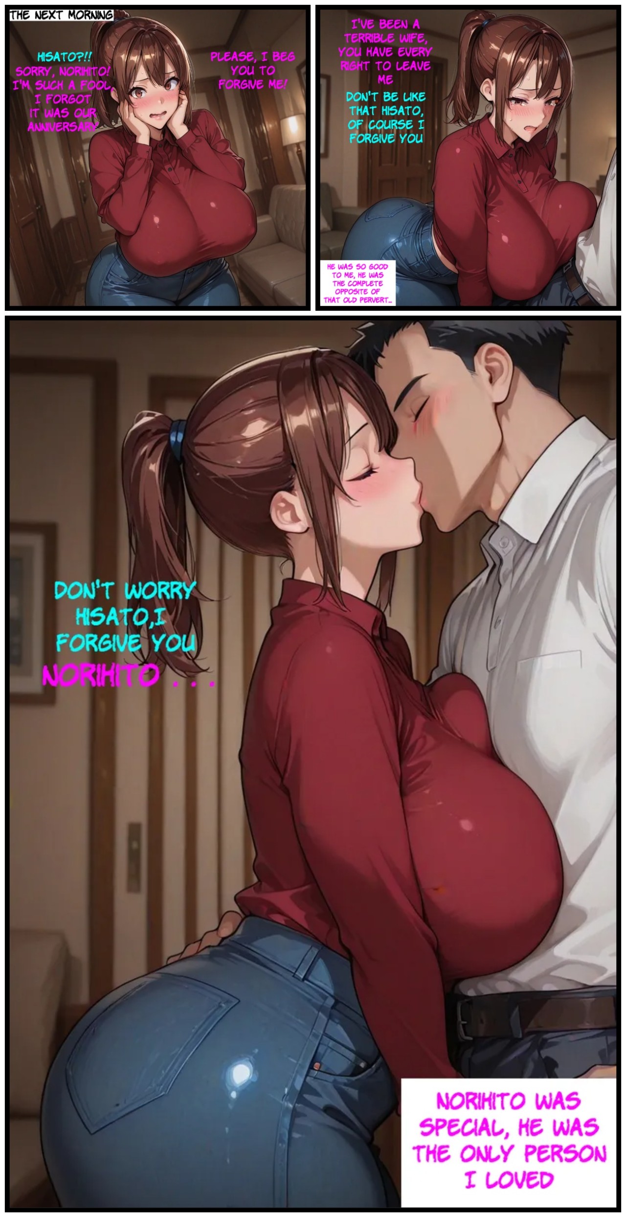 Hisato And Her Husband's Boss Part 2 Porn Comics english 03