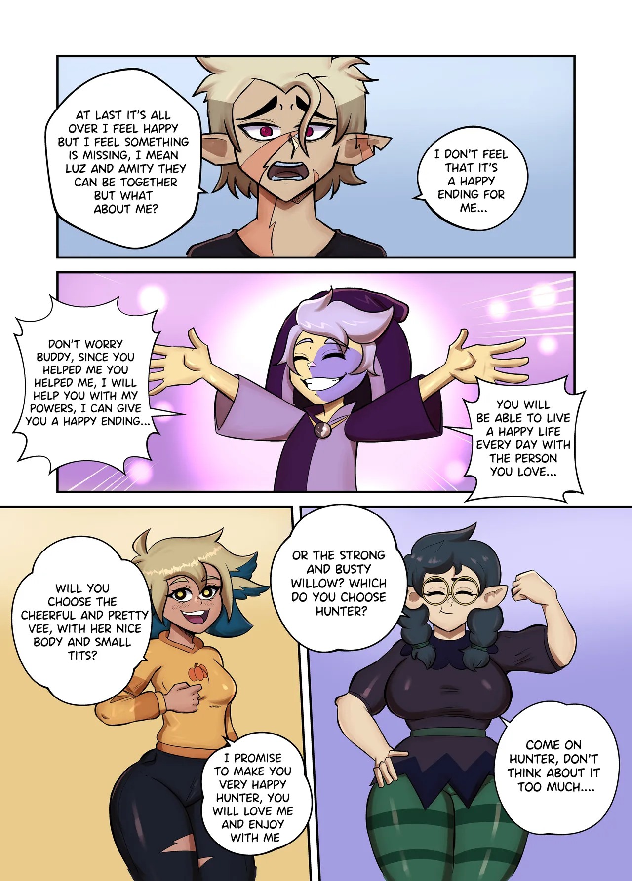 Hunter's Happy Wish Porn Comics english 02