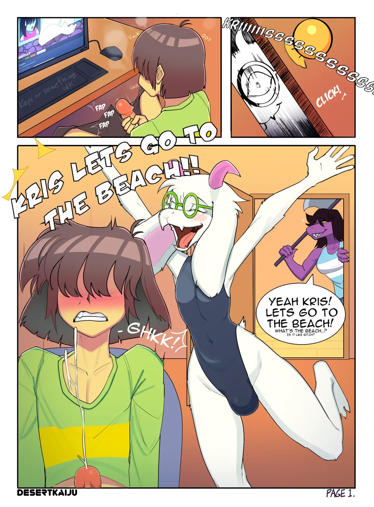 Love Beach By DesertKaiju Porn Comics english 02