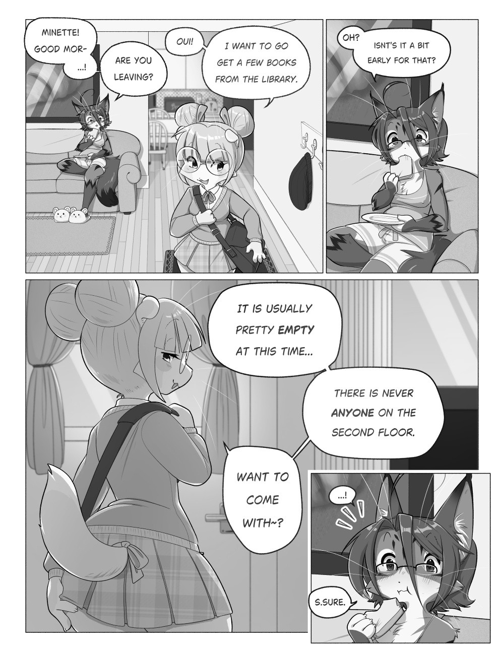Orito And Minette: Visit The Library Porn Comics english 03