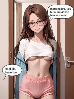 Siblings Share a Shower Porn Comics english 03