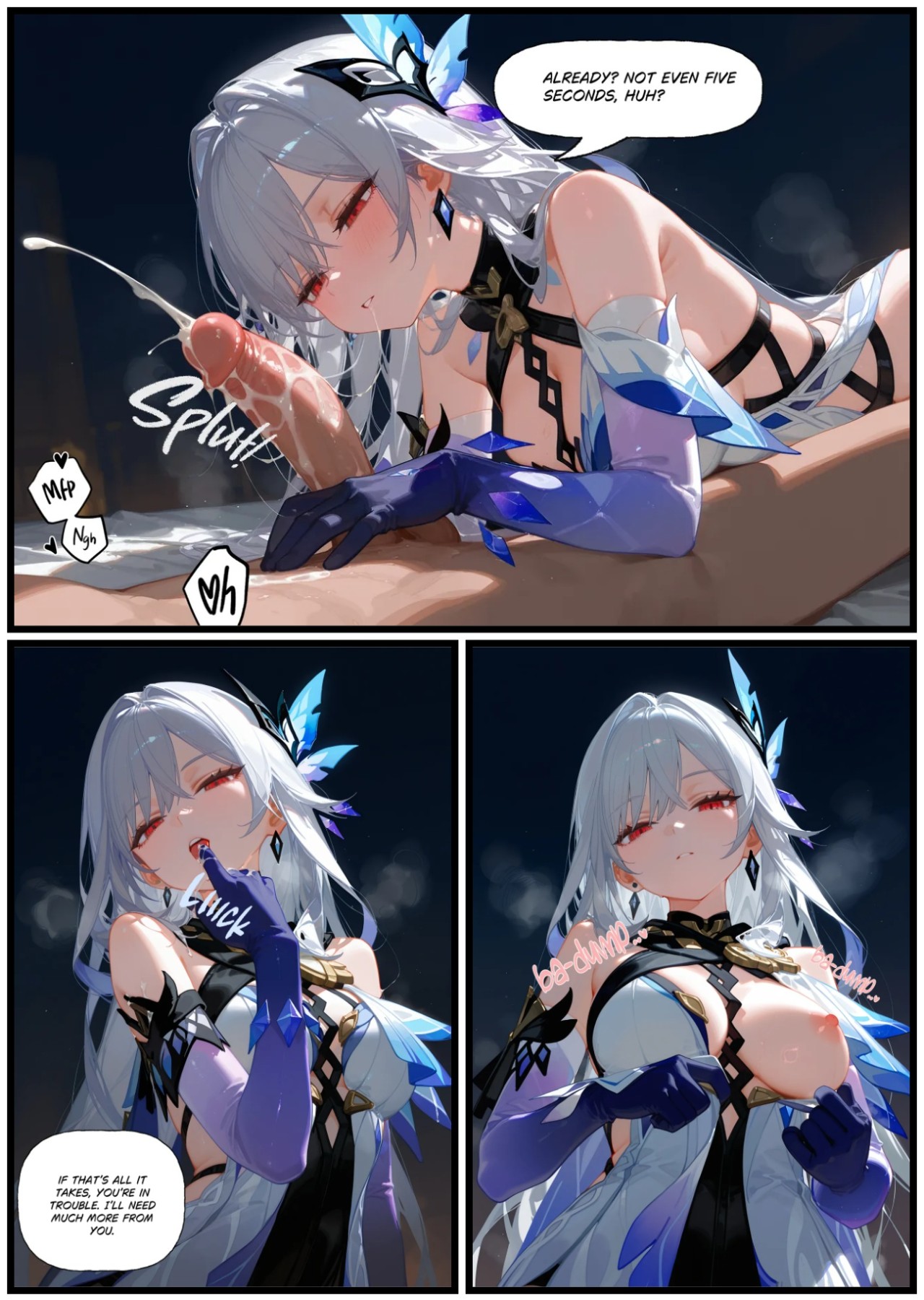 Skirk X Aether Porn Comics english 09