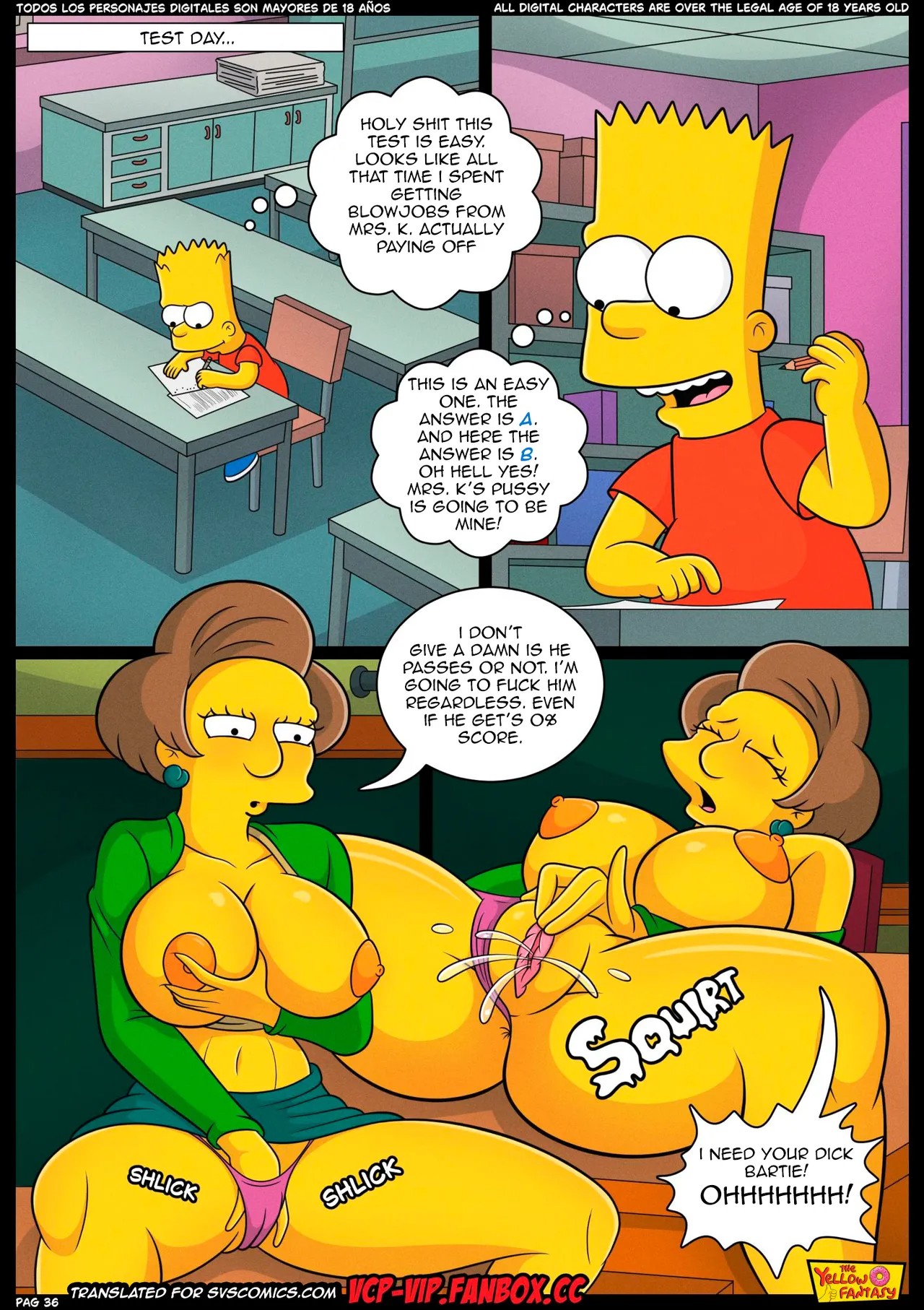The Yellow Fantasy "El Examen" Porn Comics english 38